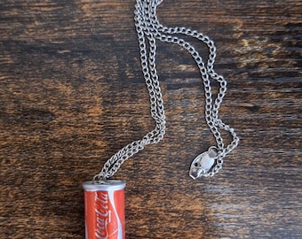 70s Coca Cola Can Drink Novelty Necklace