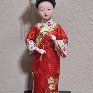 Chinese Silk Traditional Dressed Doll