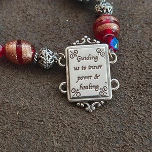 1990s Retired Brighton Silver Plate Portrait Link Bracelet (Peace & Joy Series) image 5