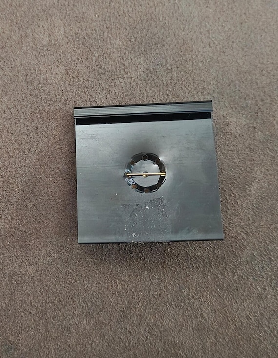 1980s Birdhouse Two Tone Brooch View 6