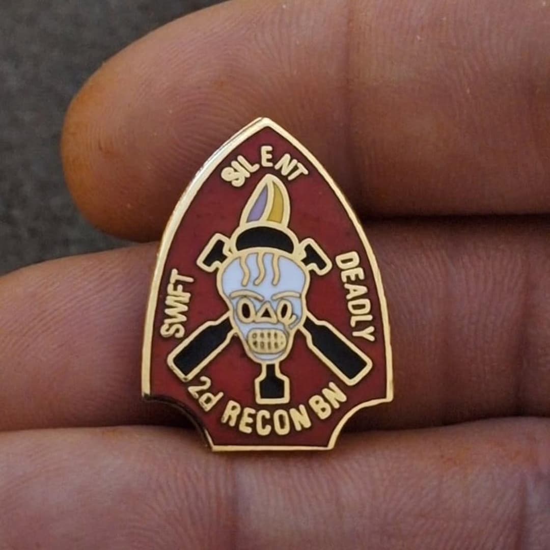 1990s US Marine Corps 2nd Reconnaissance Battalion Gold Tone Pin - Etsy