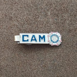 1960s Veterans of Foreign Wars (VFW) Silver Tone Tie Bar/Tie Clip afbeelding 2