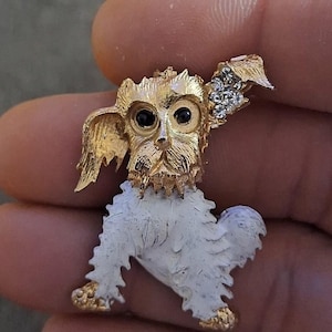 1950s Scottie Dog Pin Brooch