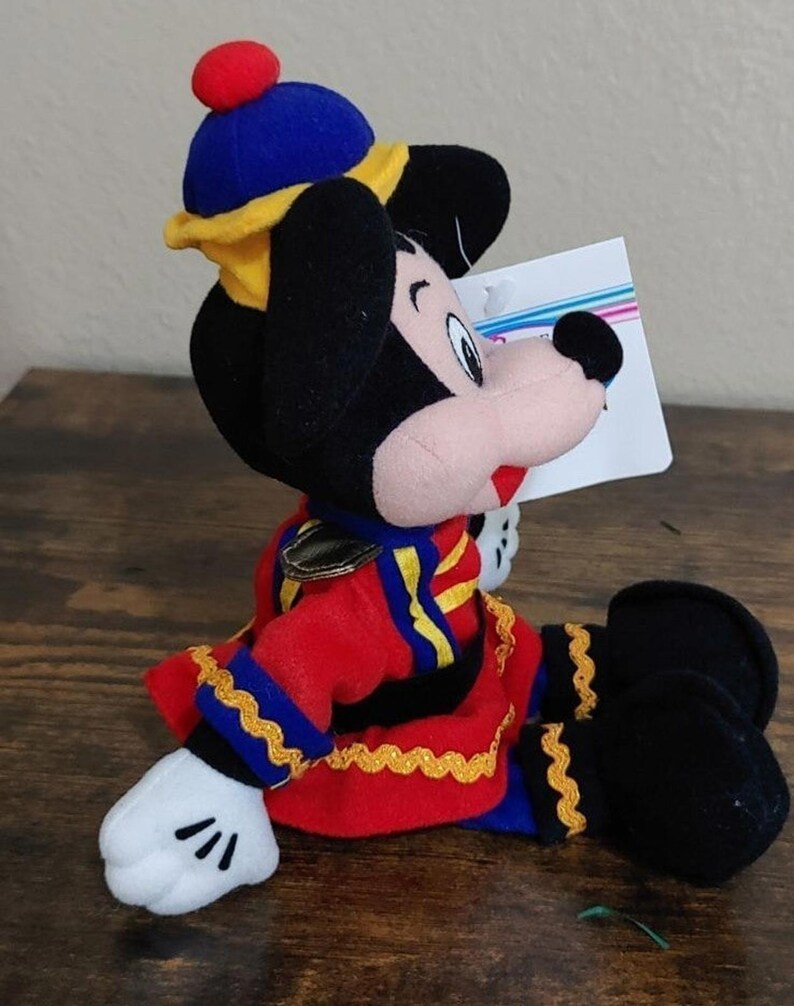Muñeco de peluche de 23 cm de Mickey Mouse Cascanueces, años 90 imagen 5