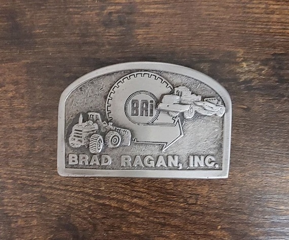Vintage BRAD RAGAN, Inc. BRI Equipment Belt Buckle - image 4