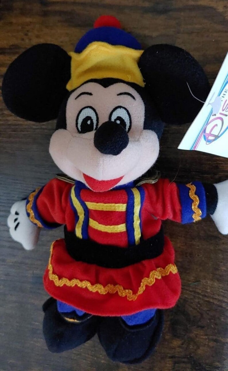 Muñeco de peluche de 23 cm de Mickey Mouse Cascanueces, años 90 imagen 7