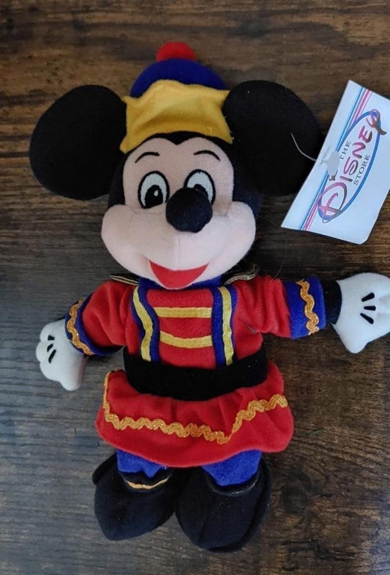 Muñeco de peluche de 23 cm de Mickey Mouse Cascanueces, años 90 imagen 6