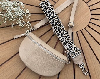 Leather fanny pack with replacement strap, leather fanny pack, a stylish and practical gift for Mother's Day