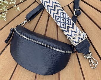 Leather bum bag ladies, a stylish and practical gift for women, large body bag, ladies shoulder bag, ladies bum bag,