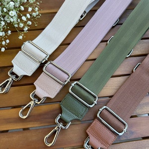 Bag strap, wide shoulder strap, adjustable shoulder strap, interchangeable strap for bum bags, interchangeable strap for leather bags