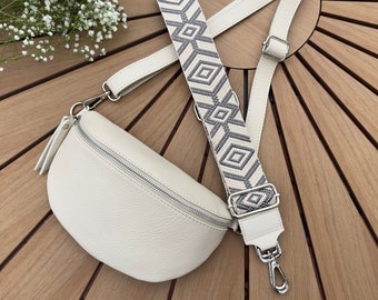 Damen Bauchtasche, Bauchtasche mit breitem Schultergurt ,Gürteltasche , Damen Schultertache, Monogramm tasche