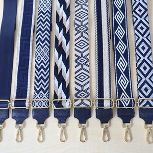 Verstellbare Taschengurt , Breiter Schultergurt, Navy Blau Schulterriemen, Wechselgurt für Bauchtaschen , Ersatz Taschengurt. Bag Strap.