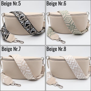 Damen Bauchtasche mit breitem Schultergurt ,Gürteltasche,Damen Schultertache, Damen Bauchtasche, Bauchtasche Beige , Geschenk zum Muttertag image 4