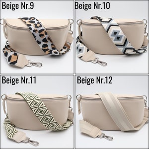 Damen Bauchtasche mit breitem Schultergurt ,Gürteltasche,Damen Schultertache, Damen Bauchtasche, Bauchtasche Beige , Geschenk zum Muttertag image 5