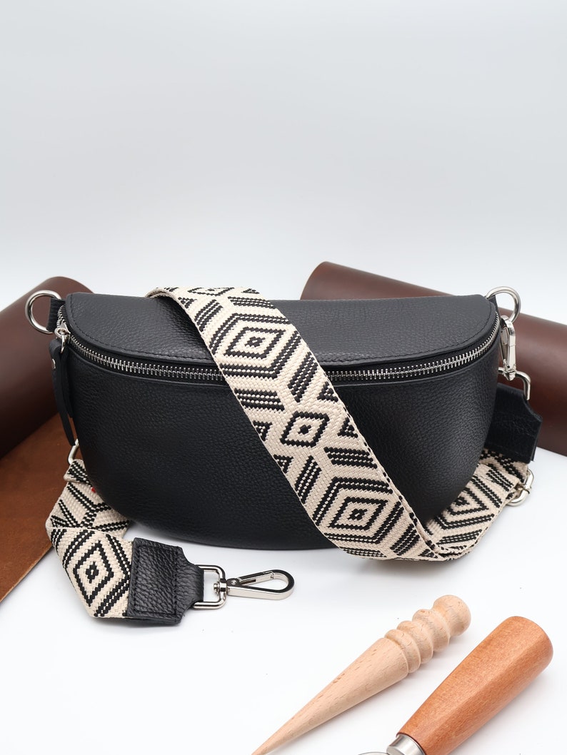 Bauchtasche Damen , Crossbody bag , Ein schönes Geschenk zum Muttertag , Umhängetasche, Crossbody bag with purse strap, Gift for Mom image 2