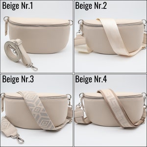 Bauchtasche Leder , Bauchtasche mit Taschenriemen, Umhängetasche, Bauchtasche Damen, Crossbody bag, purse strap crossbody Bild 7