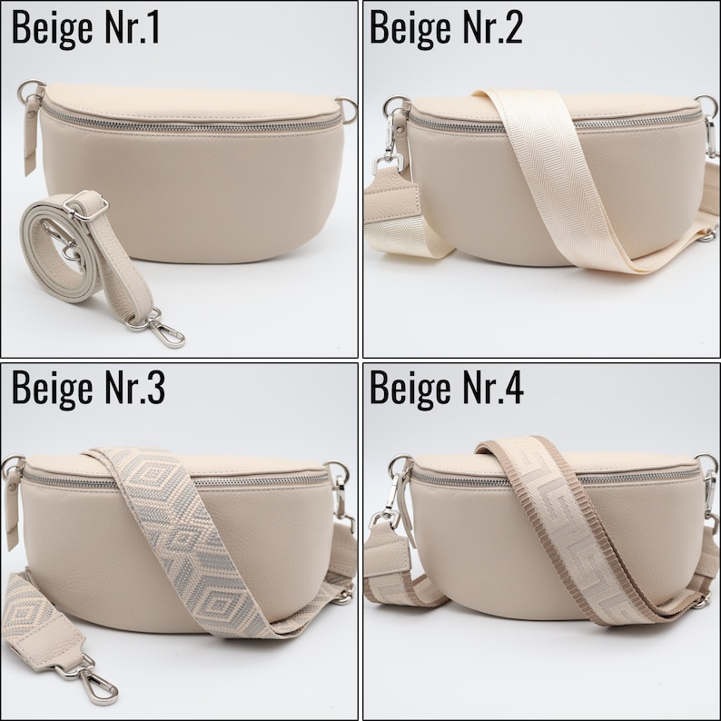 Damen Bauchtasche mit breitem Schultergurt ,Gürteltasche,Damen Schultertache, Damen Bauchtasche, Bauchtasche Beige , Geschenk zum Muttertag image 3