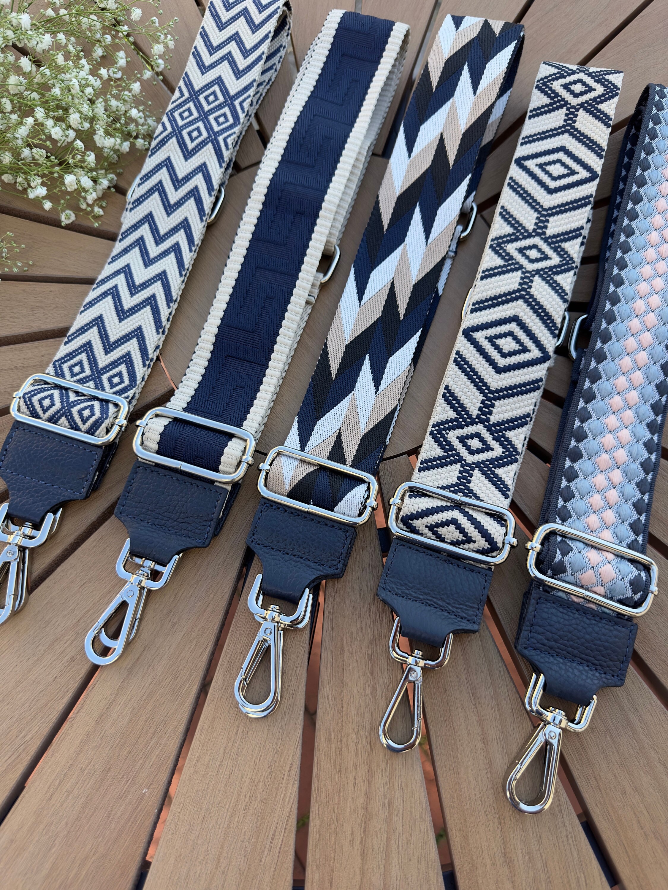 TOFL Purse Straps, Adjustable Light Navy Blue Shoulder Strap Replacement