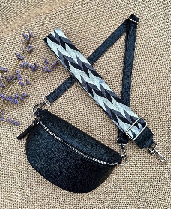 Ladies black bum bag hotsell
