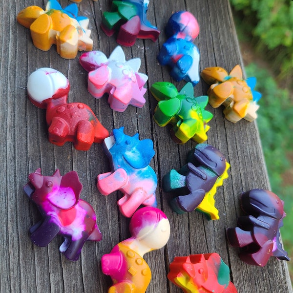 Multicolored Custom Dinosaur Crayons