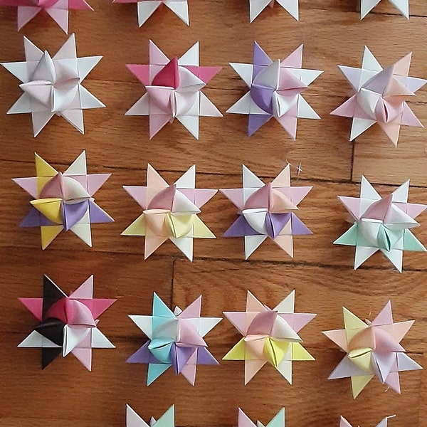 CUSTOM! Star Ornaments, German Stars, Froebel Stars, Perfect for Holidays, Decor, Gifts