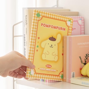 Lindo juego de bloc de notas de papelería, bloc de notas kawaii coreano, juego de bloc de letras, Hello Kitty, My Melody, Pompompurin, Cinamoroll, papelería, Scrapbooking