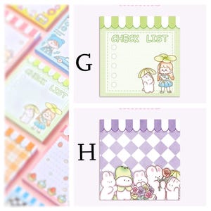 Kawaii Notepads Cute Memo Pads | Cute Notepad | Kawaii Stationery ...