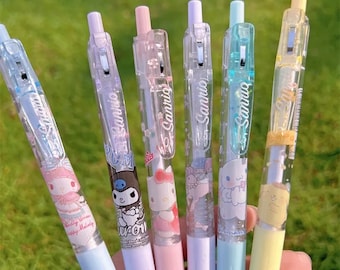 Cute Gel Pen Set (6 Pens) Kawaii Pens for Kids, School Office supplies, Cute  Stationary