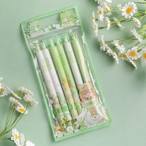 Set di 6 penne in gel carine/Fairycore Kawaii