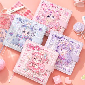 Come desideri - Quaderni carini con copertina in morbida pelle PU e fibbia magnetica/ Cancelleria kawaii/ Regali carini per bambini/ Quaderno kawaii
