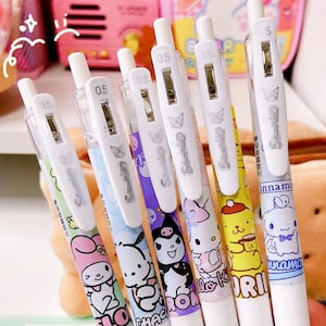Cute Pen Set (6 Pens), Kawaii Pens for Kids, Cute School Office supplies, Cute Stationary