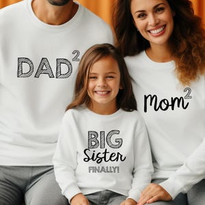 Funny Family Sweatshirt, Big Sister Hoodie, Big Brother Sweatshirt, Matching Sibling Hoodie, Little Brother Sweater Gift, Family Gift Shirt
