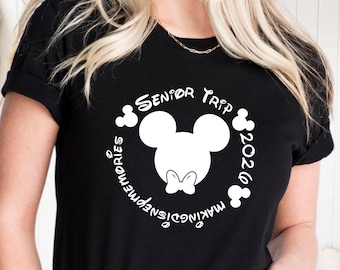 Making Memories Disney Senior Trip 2026 Shirt, Custom Graduation Tee, Class of 2026 Shirt, Magical Family Vacation Shirt, Cute Disney Shirt