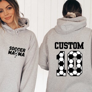 Soccer Mama Sweatshirt, Sports Mom Sweater, Gift Shirt For Sports Mom, Game Day Hoodie, Custom Soccer Mom Sweater, Soccer Mom Life