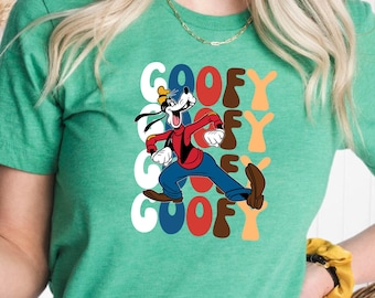 Disney Goofy T-Shirt, Funny Cartoon Tee, Disney Vacation Shirt
