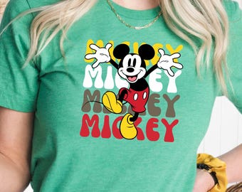 Retro Mickey Mouse Shirt, Fun Disney Tee
