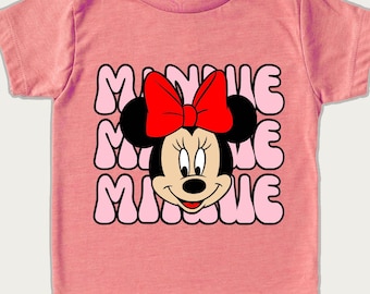 Minnie Mouse Head Shirt, Disney World Tee, Magic Kingdom