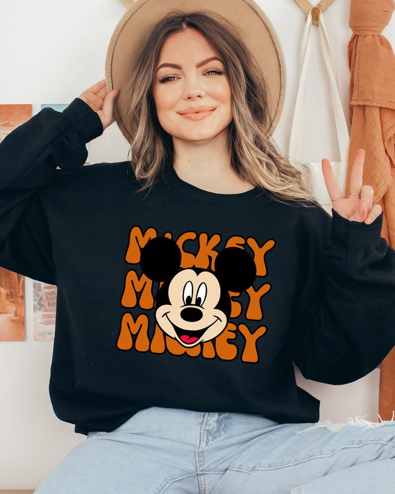 Disney Mickey Sweatshirt, Disney Mickey Head Hoodie, Disney Trip Sweatshirt, Disneyland Hoodie, Mickey Lover Hoodie, Gift For Disney Lovers image 4
