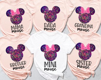 Custom Mama and Mini Mouse Shirt, Family Disney Vacation Tee