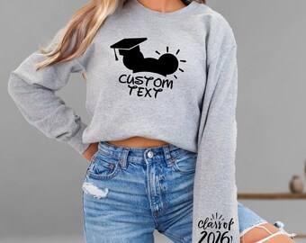 Disney Grad Sweatshirt - Personalized Senior Hoodie for Class of 2026