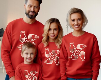 Custom Family Sweatshirt: Personalized Name Reunion Hoodie