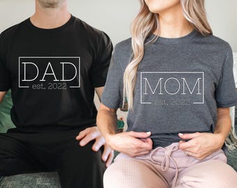Mom And Dad Est 2026 Shirt: New Parent Matching Tees