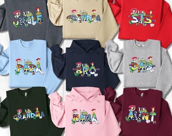 Disney Toy Story Sweatshirt, Toy Story Group Matching Hoodies, Disney Family Trip Sweatshirts, Family Matching Hoodies, Disney Trip Sweater
