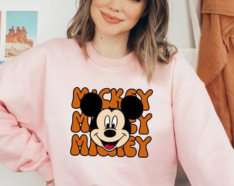 Disney Mickey Sweatshirt, Disney Mickey Head Hoodie, Disney Trip Sweatshirt, Disneyland Hoodie, Mickey Lover Hoodie, Gift For Disney Lovers