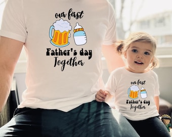 Camisetas a juego para el primer Día del Padre: regalo para papá e hija