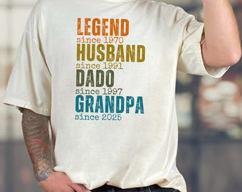 Comfort Colors Legend Shirt, Husband Daddy Grandpa Sweatshirt, Retro Father's Day Gift