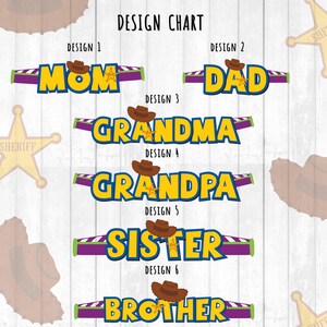 a bunch of candy wrappers with the names of each of them