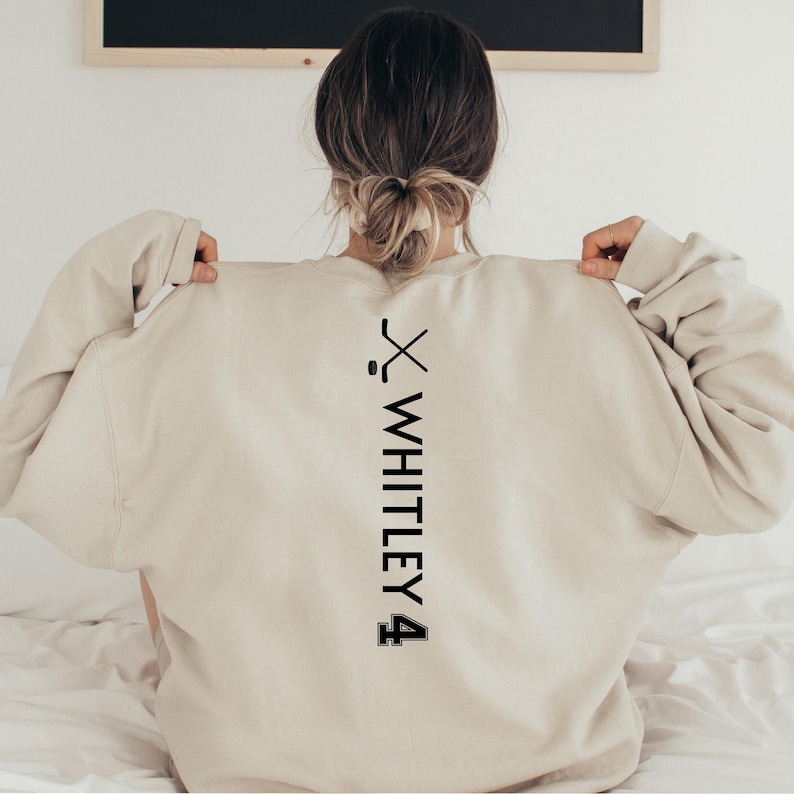Sudadera con capucha personalizada para mamá de hockey, sudadera personalizada para equipo deportivo imagen 2