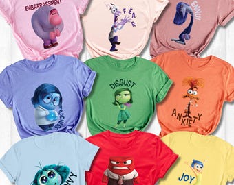 Inside Out Movie T-Shirt, Disney Vacation Matching Shirt