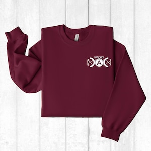 Custom Hockey Dad Hoodie, Personalized Hockey Fan Gift image 3